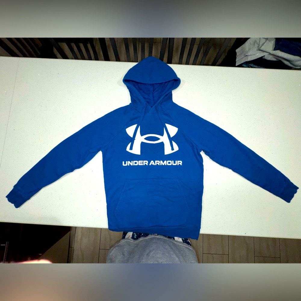 Men's UNDER ARMOUR Logo Hoodie ( SIZE SMALL ) GOOD condition